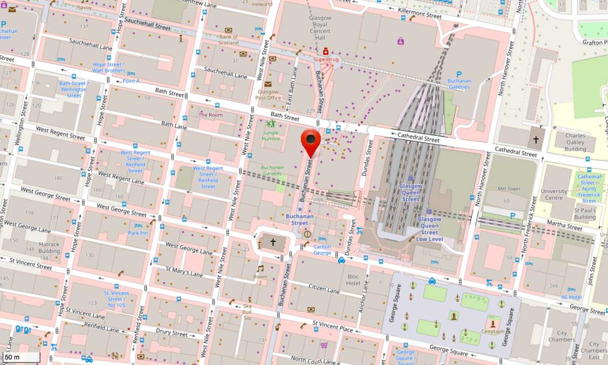Buchanan Street map screenshot