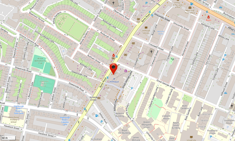 Hillhead map screenshot