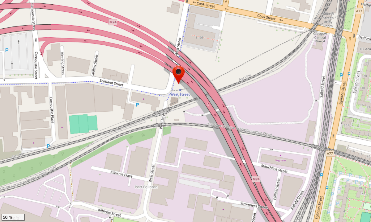 West Street map screenshot