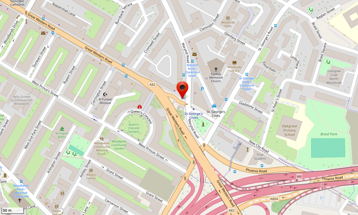 St George's Cross map screenshot
